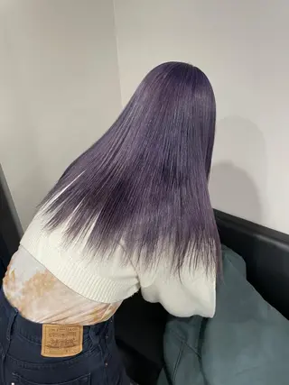 ロング カラー ボブ/レイヤーカット 縮毛矯正/コウキ新宿のヘアスタイル