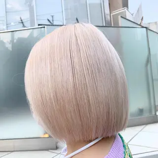 ショート カラー 赤みゼロ/透明感 カラー🌿KANTAのヘアスタイル