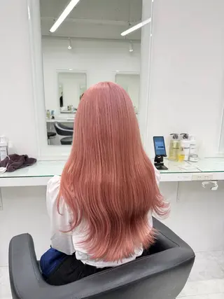 セミロング カラー ❄最強かわいいカラー ❄️MINA❄️のヘアスタイル