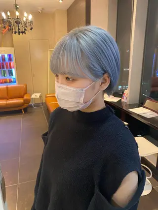 ショート 福岡縮毛矯正✨️ ストレート 向井和輝のヘアスタイル