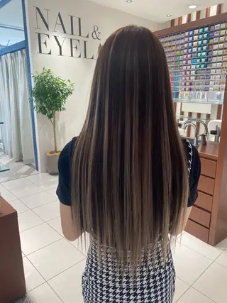 ロング 中谷 明日香のヘアスタイル