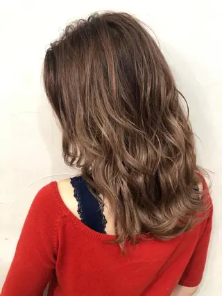ロング カラー 渡部凌我 小顔ウルフ ハイトーンカラーのヘアスタイル