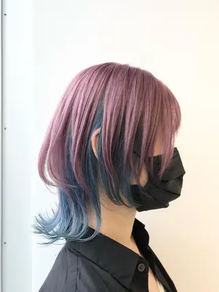 ショート カラー ヘアアレンジ インナーカラー屋さん 🫧伊藤拓実のヘアスタイル