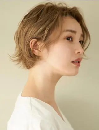 ショート パーマ 似合わせカット/ カラー🌼松原 寿花のヘアスタイル