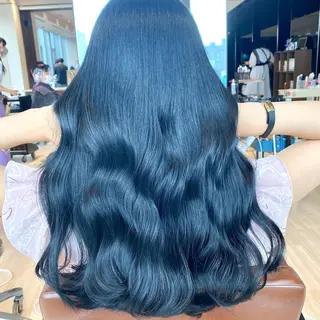 ロング カラー 顔まわりの神様✨ 透明感カラー藤嶋秀幸のヘアスタイル