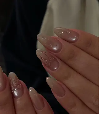 セミロング めぐみのネイルサロン スタッフ練習のネイルデザイン