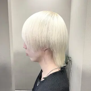 ショート カラー メンズ ✨ブリーチ支持No1 複雑履歴修正/舘岡のヘアスタイル