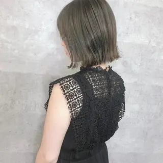 ミディアム カラー 髪質改善 中川 翔のヘアスタイル