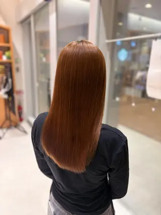 セミロング 💎ツヤ髪ストレート カラー💎かのんのヘアスタイル