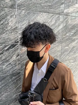 ショート カラー パーマ メンズ 【メンズサロン】 BLUCK 横浜のヘアスタイル