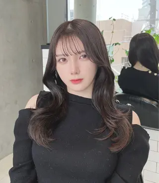 ミディアム カラー 🌫️大人韓国ヘア 🌫️naoyaのヘアスタイル