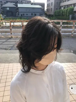 ミディアム パーマ 🌙似合わせ🐈‍⬛ ケア✨又吉のヘアスタイル