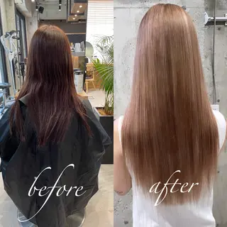 ロング カラー ヘアアレンジ TATSUYA アートディレクターのヘアスタイル