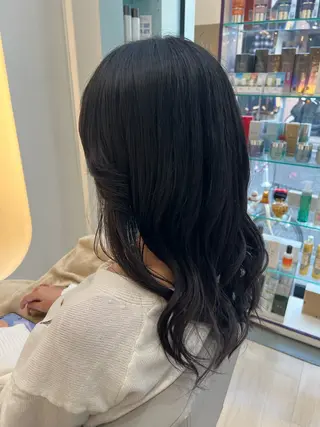 ミディアム カラー 堀井 凌平のヘアスタイル