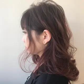 セミロング カラー Lien 深井店のヘアスタイル
