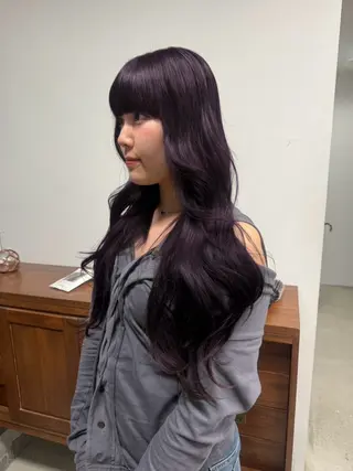 ロング 御器所／髪質 改善カラー／まりえのヘアスタイル