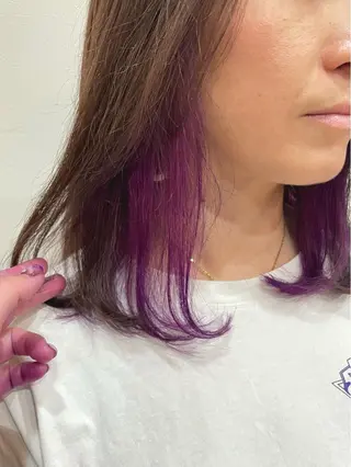 ミディアム カラー Freez狭間 裕美のヘアスタイル