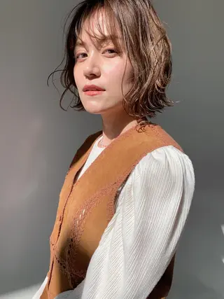 ショート 名駅🦢大人艶カラー 🪽カミヤアカネのヘアスタイル