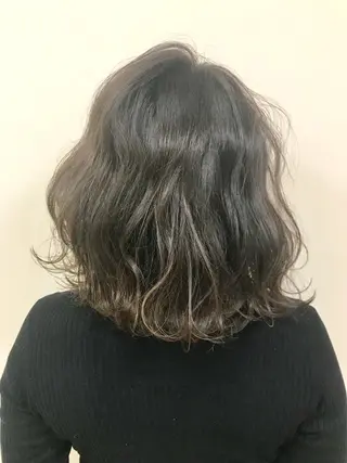 ミディアム カラー パーマ ヘアアレンジ メンズ キッズ ネイル マツエク・マツパ Lien 深井店のヘアスタイル