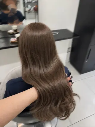 ロング カラー ブリーチなしWカラー /アレンジ/ユウミのヘアスタイル