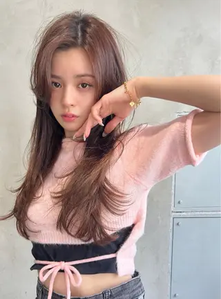 セミロング ✨🩷似合わせ🩷✨ ブリーチ🫰🏾前川のヘアスタイル