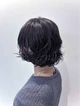 ショート パーマ パーマ/レイヤー かどたはるなのヘアスタイル