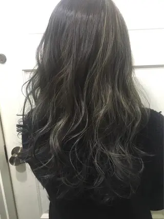 セミロング ロング カラー 若杉 諒のヘアスタイル