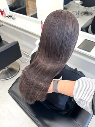 ロング カラー NANO/ ブリーチ×レイヤーのヘアスタイル