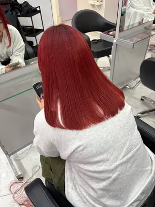 ミディアム カラー 艶カラー⏳ブリーチ Natsukiのヘアスタイル