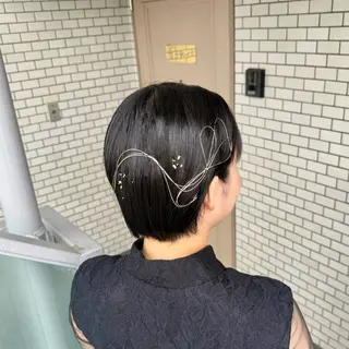 ショート ヘアアレンジ 褒められヘアメイク /ボブ女子🐶みおのヘアスタイル