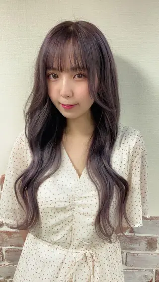 ロング カラー 🪽新宿 プルエクステ🫧のヘアスタイル