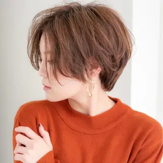 ショート カラー 縮毛矯正/レイヤー taiga🧡のヘアスタイル