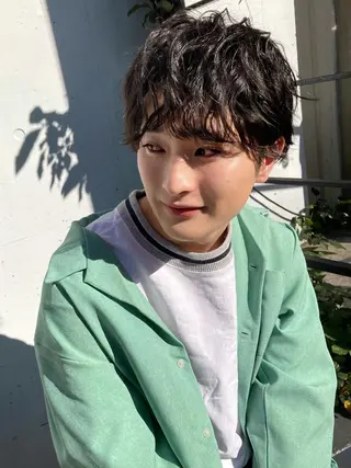 パーマ メンズ 🛑柔らか透明感 カラー🛑大谷のヘアスタイル