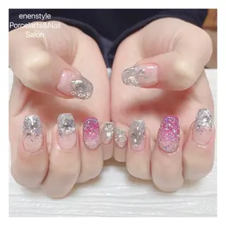 ミディアム ネイル 🐾enen style 🐾のネイルデザイン