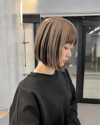 ミディアム カラー 小田 晃瑛のヘアスタイル