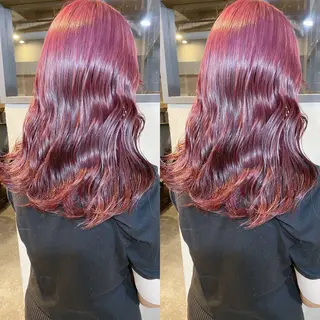 セミロング カラー yoriダブルカラー 代表すがわらのヘアスタイル