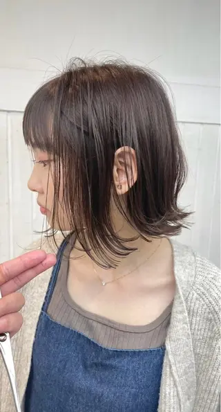 ショート カラー 盛れる艶カラー× レイヤーカット/咲来のヘアスタイル