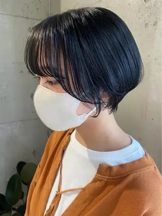 ショート カラー ヘアアレンジ lani ブリーチ /ダブルカラーのヘアスタイル