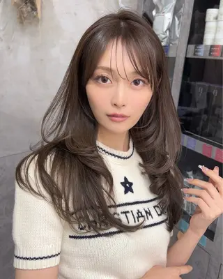 ロング 髪質改善/エクステ/ レイヤーカットLayのヘアスタイル