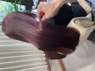 カラー ロング ルミエール ブリーチ/ハイトーンのヘアスタイル
