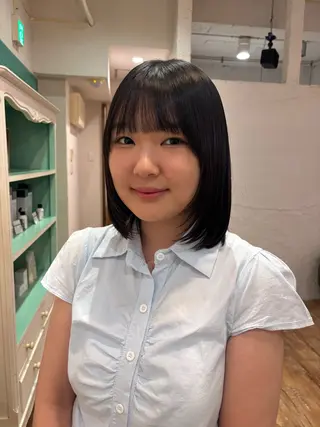ミディアム 角田 いちるのヘアスタイル