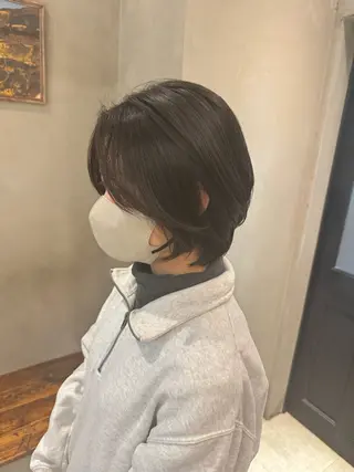 セミロング 新宿/顔周りカット +レイヤー=しずく♩のヘアスタイル