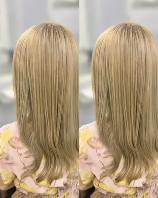 ロング ブリーチ無しカラー✨ 美鈴のヘアスタイル