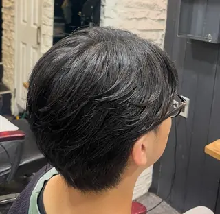 パーマ メンズ カットモデル/上村 コウスケのヘアスタイル