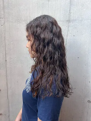 ロング 🌿朝5分でお洒落 パーマスタイル🌿のヘアスタイル