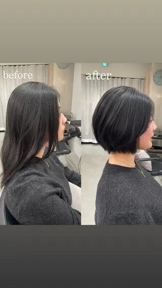 ショート 🤍ショートボブ 🤍NANAMI🤍のヘアスタイル