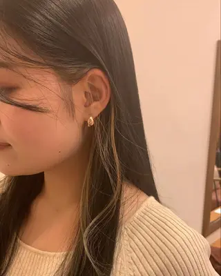 ロング 大人ボブと似合 わせカラー/馬場 翼のヘアスタイル