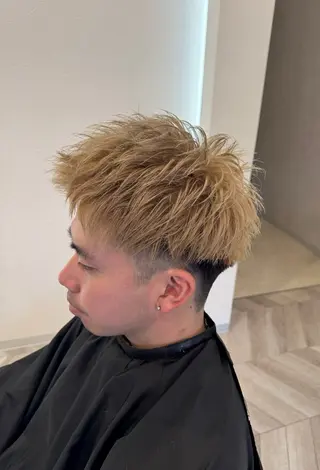 ショート カラー ヘアアレンジ メンズ 佐々木 まゆかのヘアスタイル