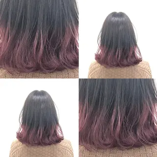 ロング カラー パーマ ヘアアレンジ メンズ キッズ ネイル マツエク・マツパ 上品＆韓国風 🥀海心🥀のヘアスタイル