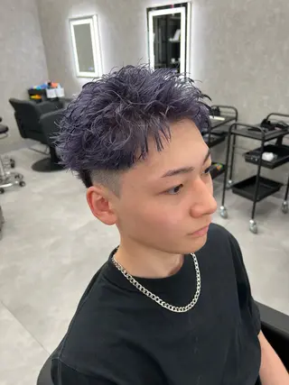 ショート カラー ヘアアレンジ メンズ スパイキーの鬼 ヒロムのヘアスタイル